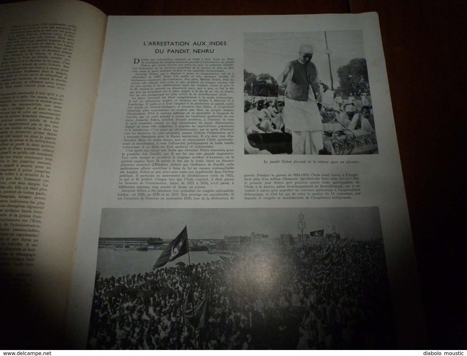 1940 L'ILLUSTRATION :Pandit Nehru Et Mahatma Gandhi; Exode Des "Petits Chanteurs à La Croix De Bois "; Expo-termites;etc - L'Illustration