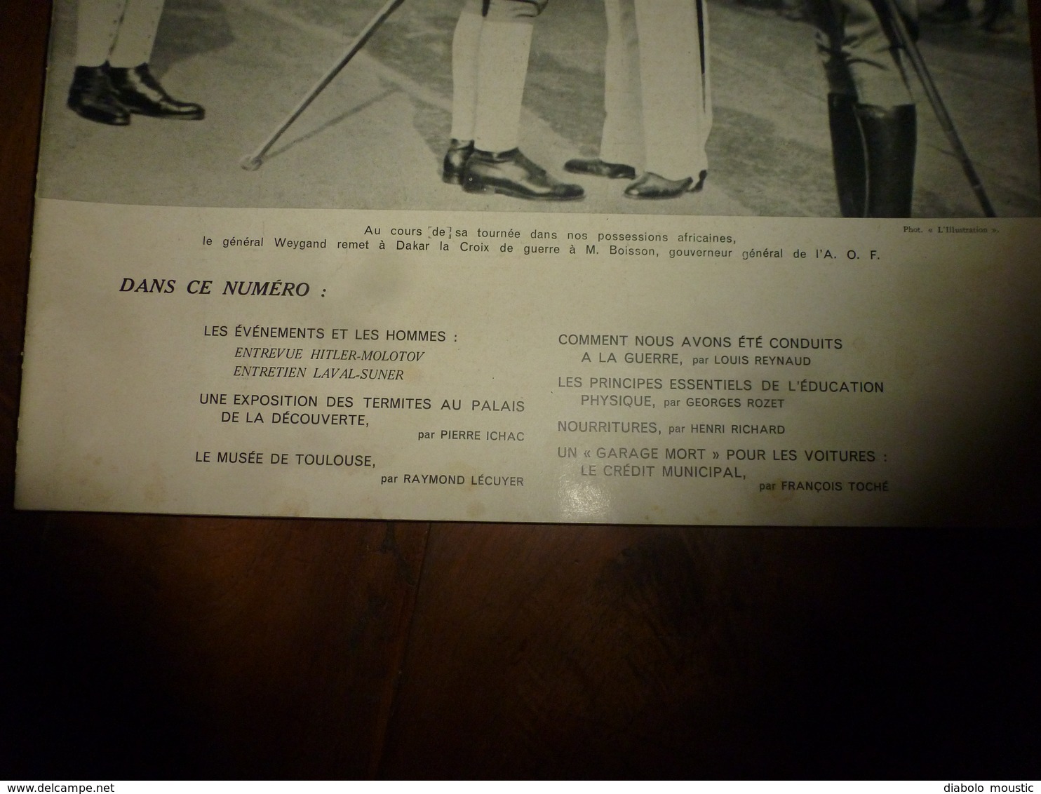 1940 L'ILLUSTRATION :Pandit Nehru et mahatma Gandhi; Exode des "Petits Chanteurs à la Croix de Bois "; Expo-termites;etc