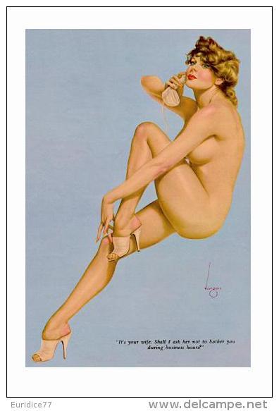 Pin Ups Of  ALBERTO VARGAS Postcard RPPC - (23) [see Image For Caption] - Playboy - Size 15x10 Cm.aprox. - Pin-Ups