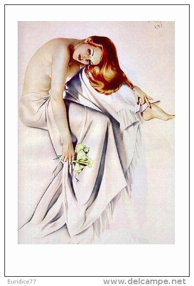 Pin Ups Of  ALBERTO VARGAS Postcard RPPC - (10) Jeanne / Victory For A Soldier, 1942  - Size 15x10 Cm.aprox. - Pin-Ups