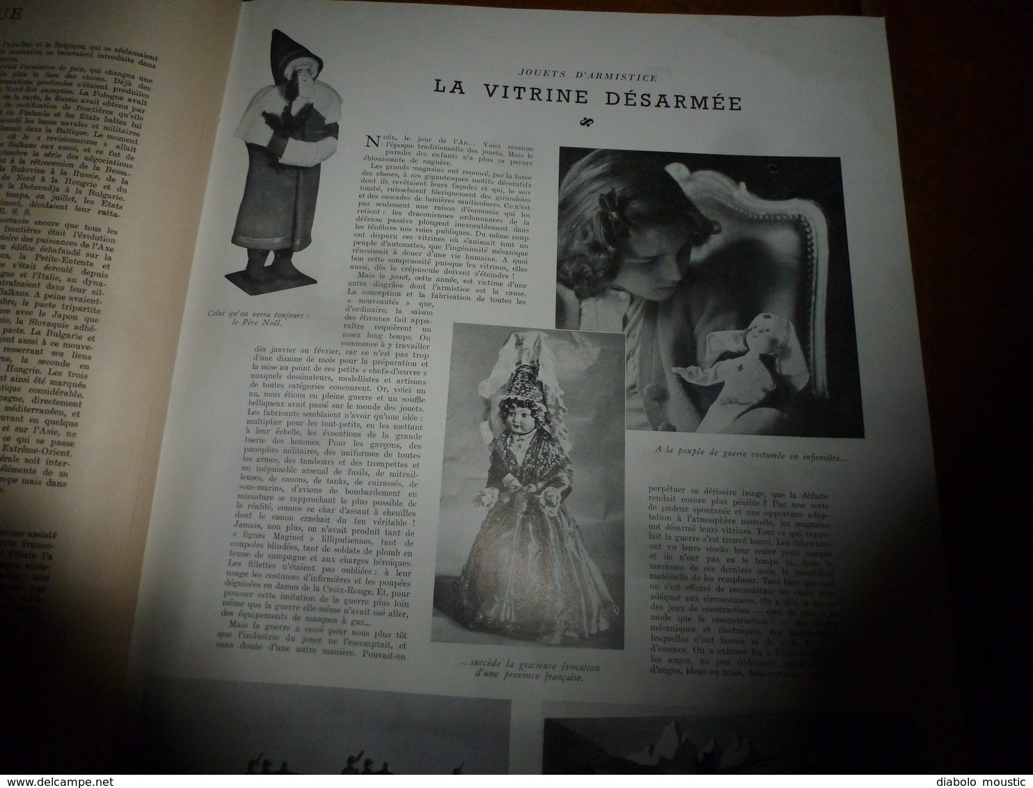 1940 L'ILLUSTRATION :Notre-Dame-des-Neiges;Lancement navire a la grue;Jacques de Lesdain;Prisonniers des allemands;etc