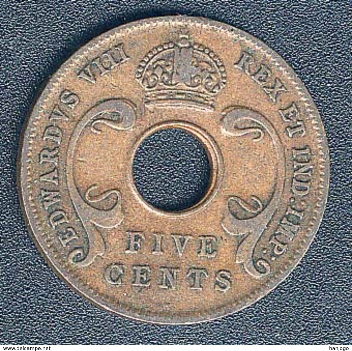 Britisch Ostafrika, 5 Cents 1936 H - Britische Kolonie