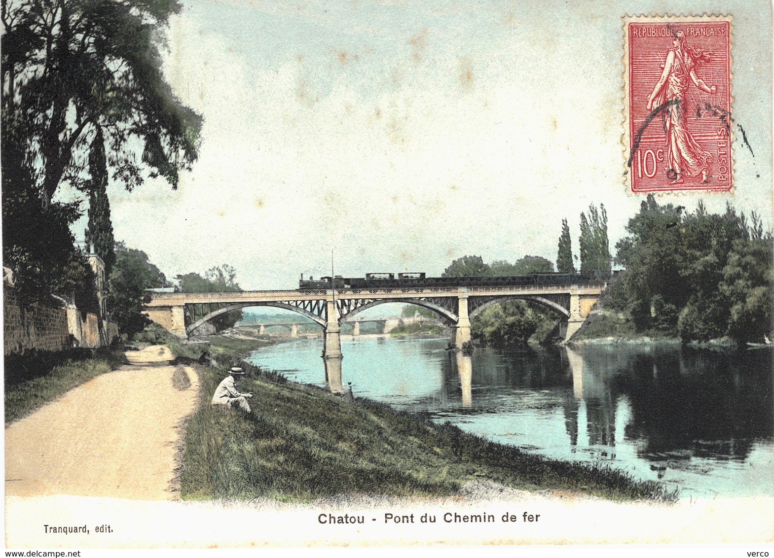 Carte  Postale Ancienne De CHATOU - Pont Du Chemin De Fer - Chatou