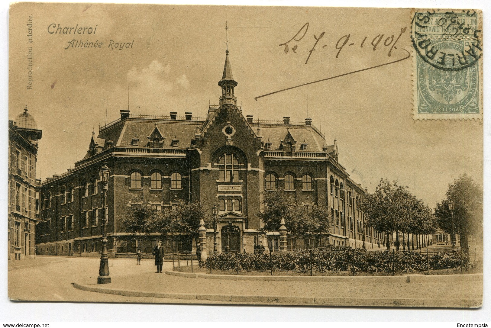 CPA - Carte Postale - Belgique - Charleroi - Athénée Royale - 1907  (B8882) - Charleroi