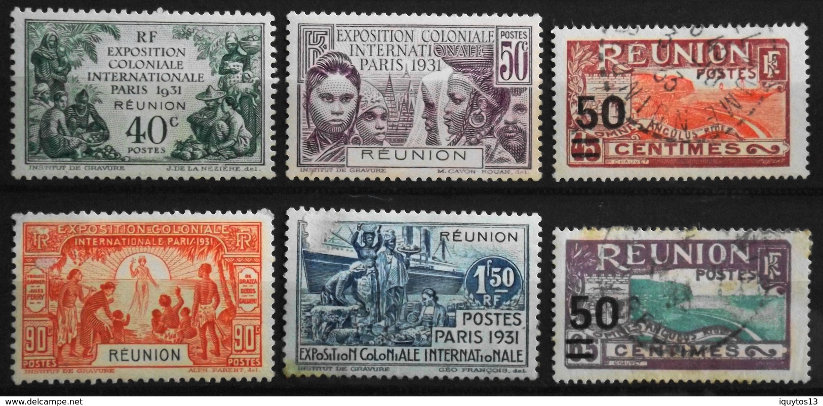 France (ex-colonies & Protectorats) Réunion (1852-1975) > 1931-33 N° 119 à 124 Neufs*/O - Neufs