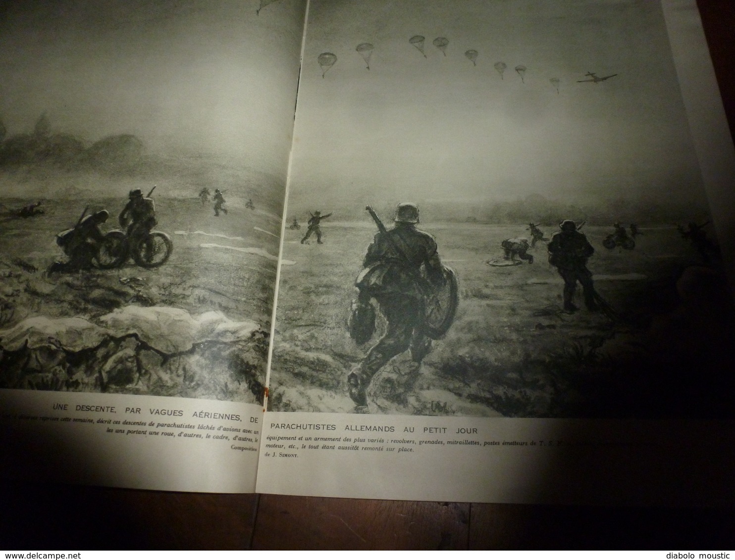 1940 L'ILLUSTRATION :Les Parachutistes Allemands;Trains Mitraillés Par Les Messerschmidt-110; Guerre En Belgique;etc - L'Illustration