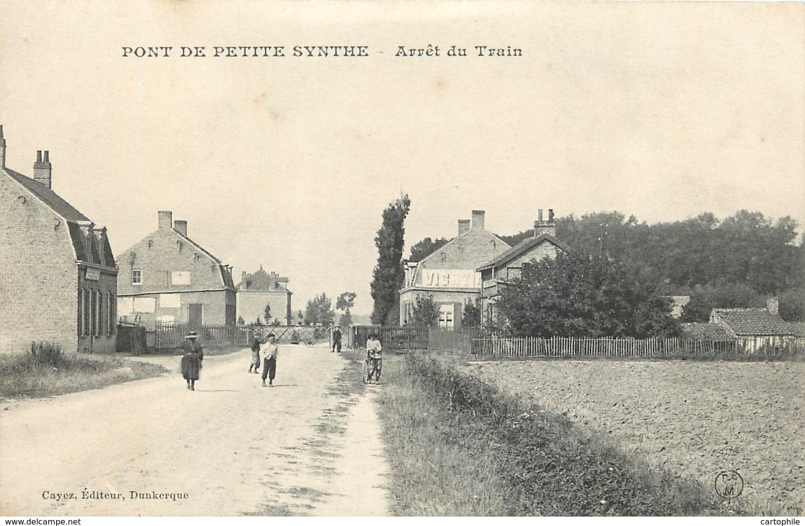 59 - PONT DE PETITE SYNTHE - Arrêt Du Train - Passage à Niveau - Autres & Non Classés