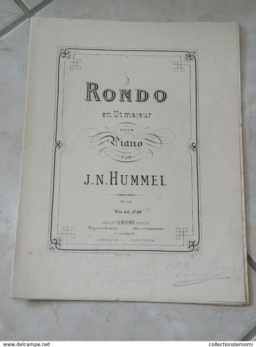 Rondo En Ut Majeur - Musique Classique Piano (J.N. Hummel) - Strumenti A Tastiera