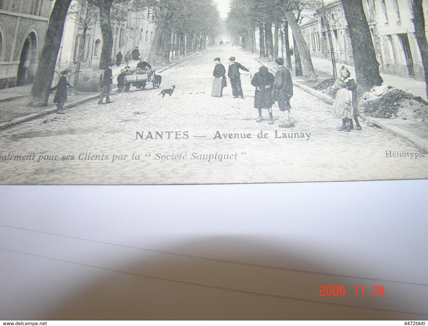 C.P.A.- Nantes (44) - Avenue De Launay - Publicité Société Saupiquet - 1910 - SUP (BR 38) - Basse-Indre
