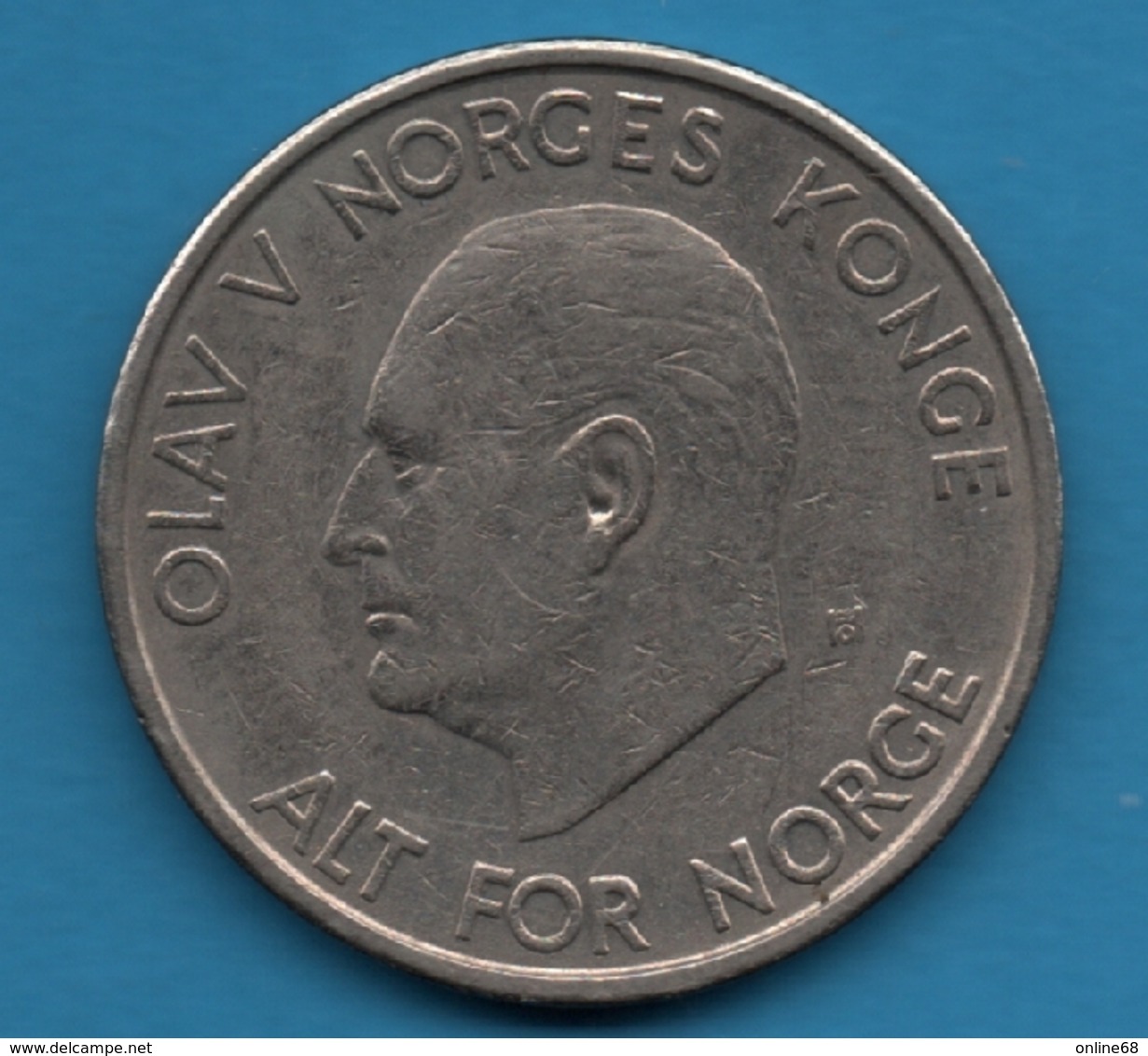 NORGE 5 KRONER 1963 KM# 412 OLAV V - Noruega