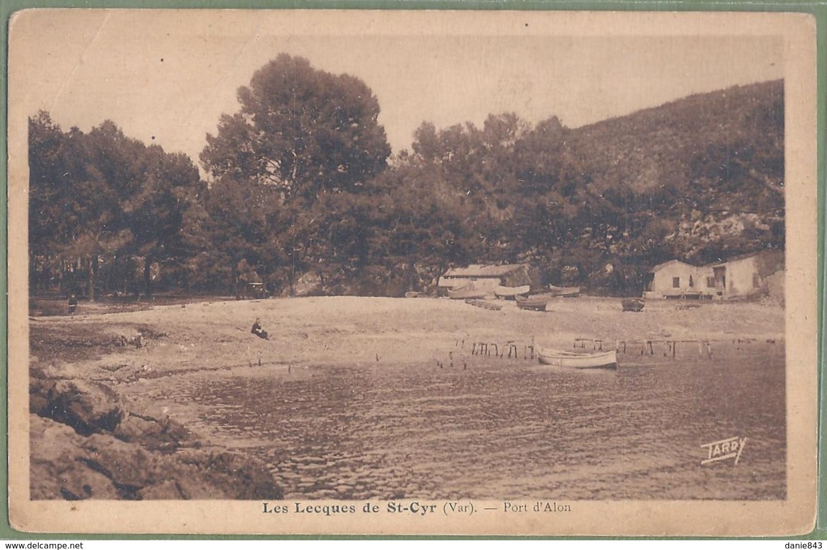 CPA Très Rare - VAR - LES LECQUES DE SAINT CYR - PORT D'ALON - Petite Animation - Photo-éditeur Tardy - Les Lecques