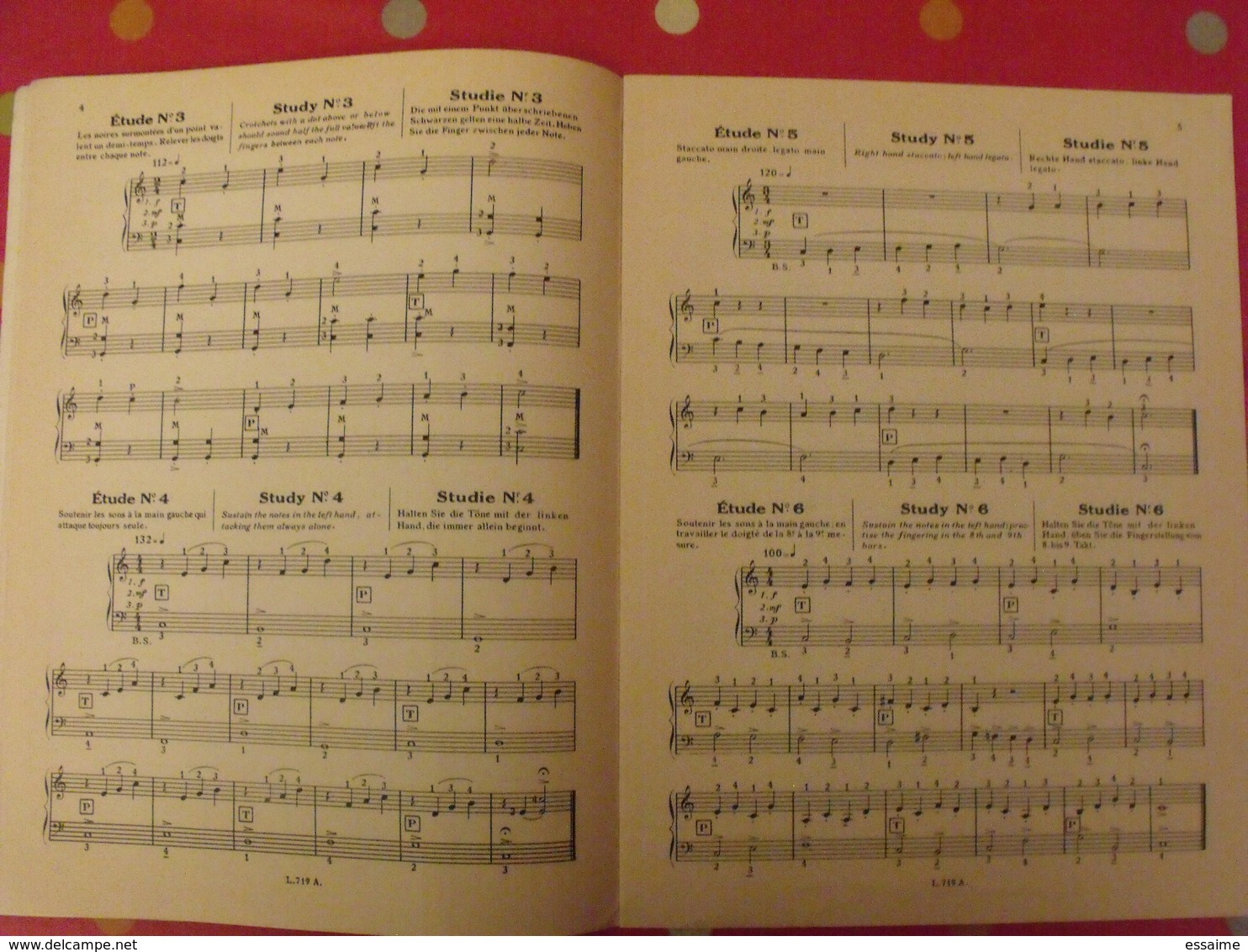 école Française D'accordéon. 50 étuds De Style De Raymond Gazave. édit Léon Agel 1956 - Musique