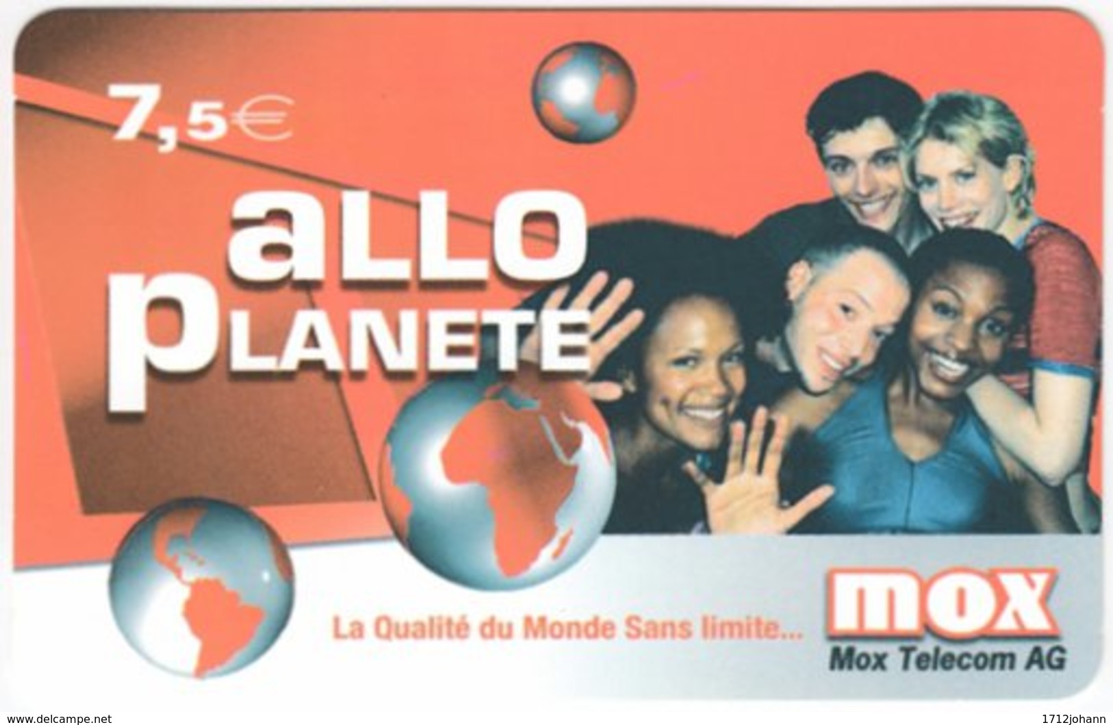 FRANCE C-574 Prepaid Mox - Sample - Mobicartes (recharges)