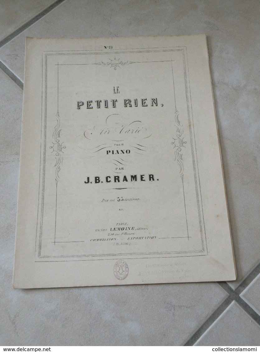 Le Petit Rien - Musique Classique Piano (J.B. Cramer) - Instruments à Clavier