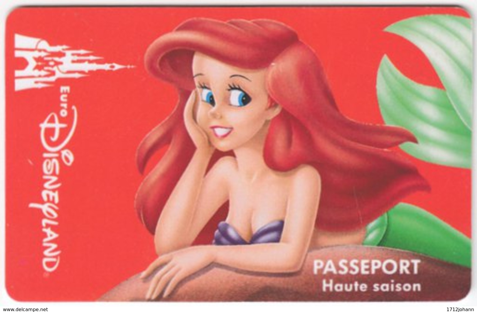 FRANCE C-627 Passport Disneyland Paris - Cinema, The Little Mermaid - Used - Passeports Disney