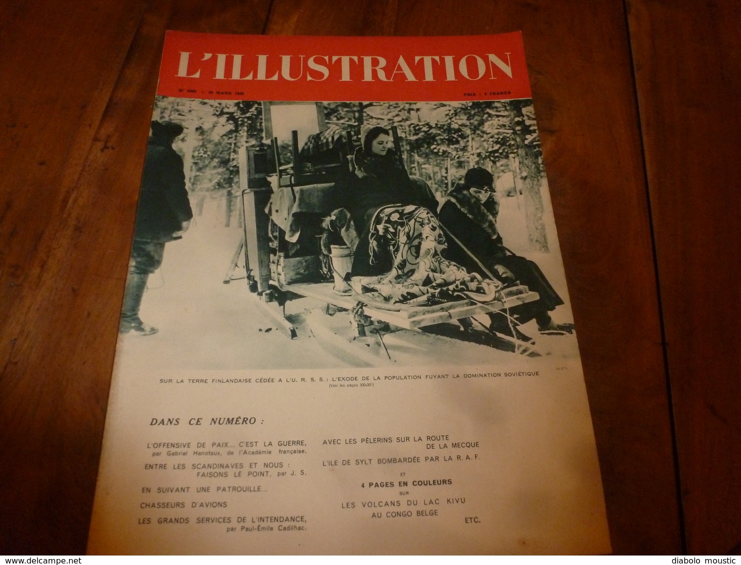 1940 L'ILLUSTRATION :Lac Kivu Au Congo Belge; Exode En Finlande;Sylt Bombardé Par R.A.F.; En Route Pour La Mecque;etc - L'Illustration