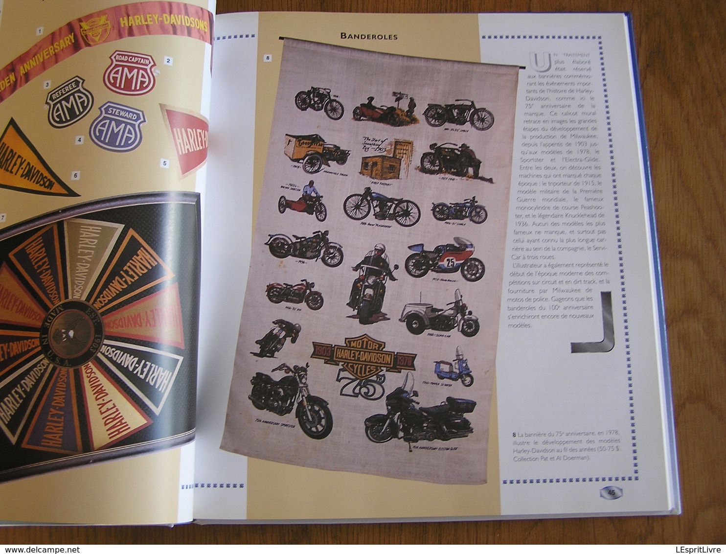 L'UNIVERS HARLEY-DAVIDSON Objets de Collection Moto Motorcycle Affiche Jouet Documentation Commerciale Ceinture Casque