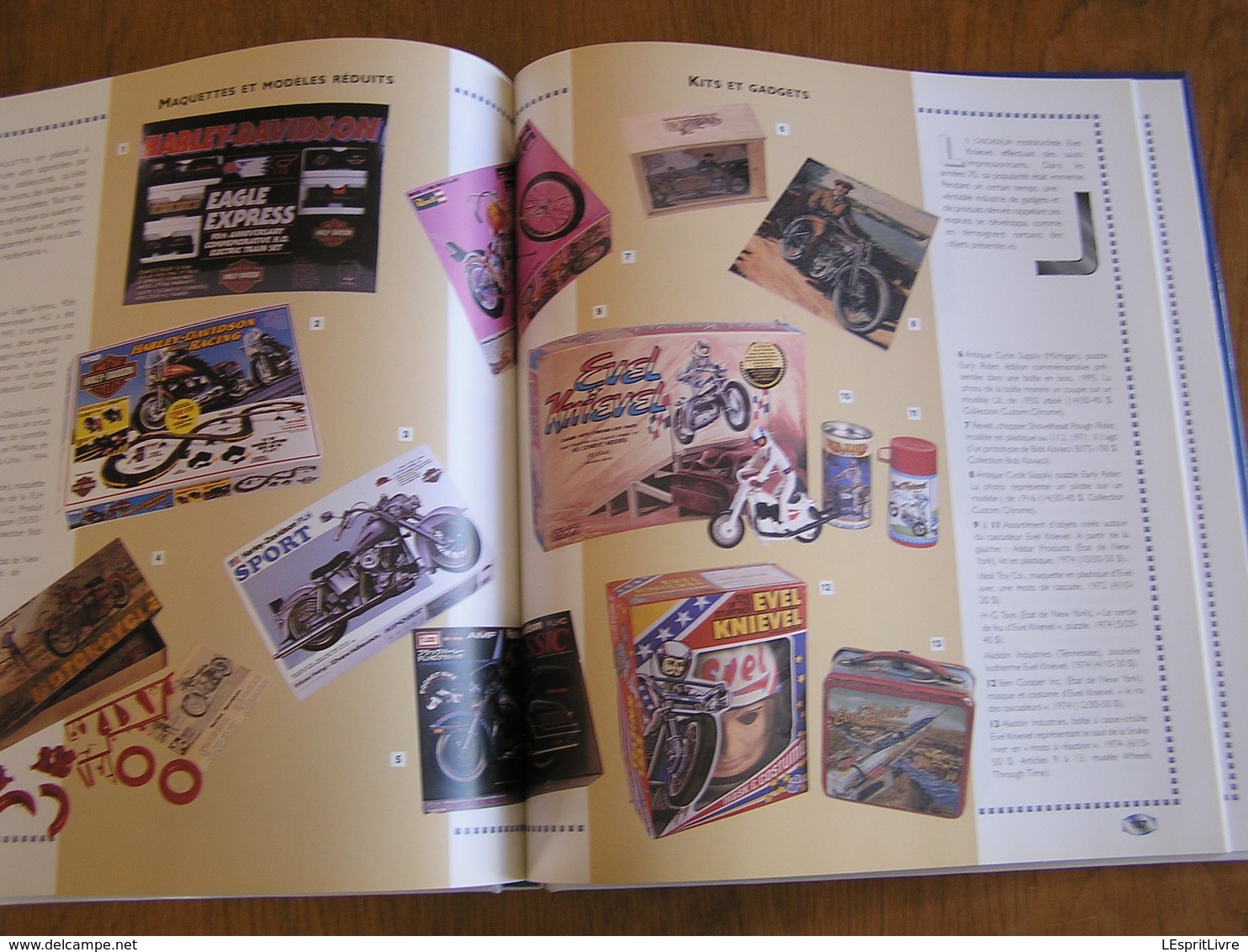 L'UNIVERS HARLEY-DAVIDSON Objets de Collection Moto Motorcycle Affiche Jouet Documentation Commerciale Ceinture Casque