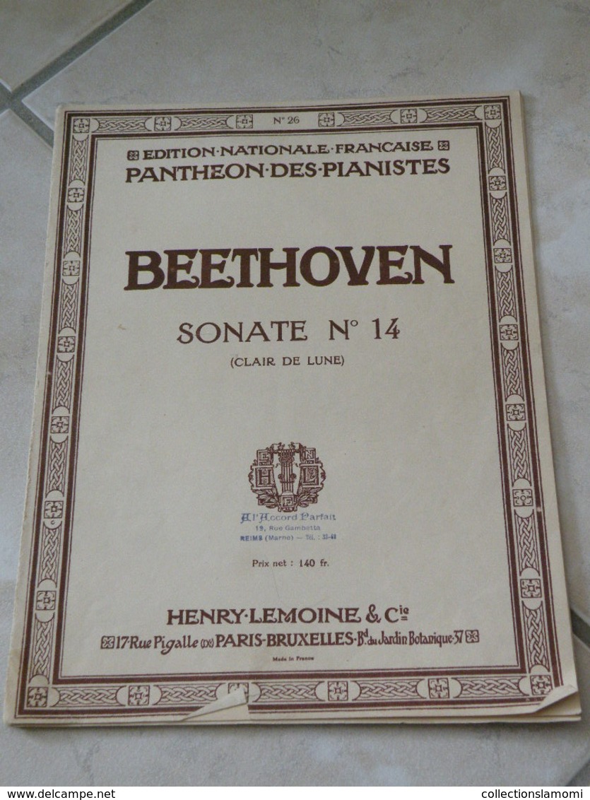 Clair De Lune Sonate N°14 (L.Van. Beethoven) - Musique Classique Piano (Panthéon Des Pianistes) - Instruments à Clavier