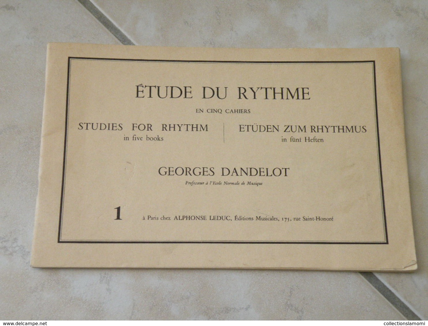 Étude Du Rythme - Georges Dandelot. Professeur école Normale De Musique - Musique Classique 1935 - Etude & Enseignement