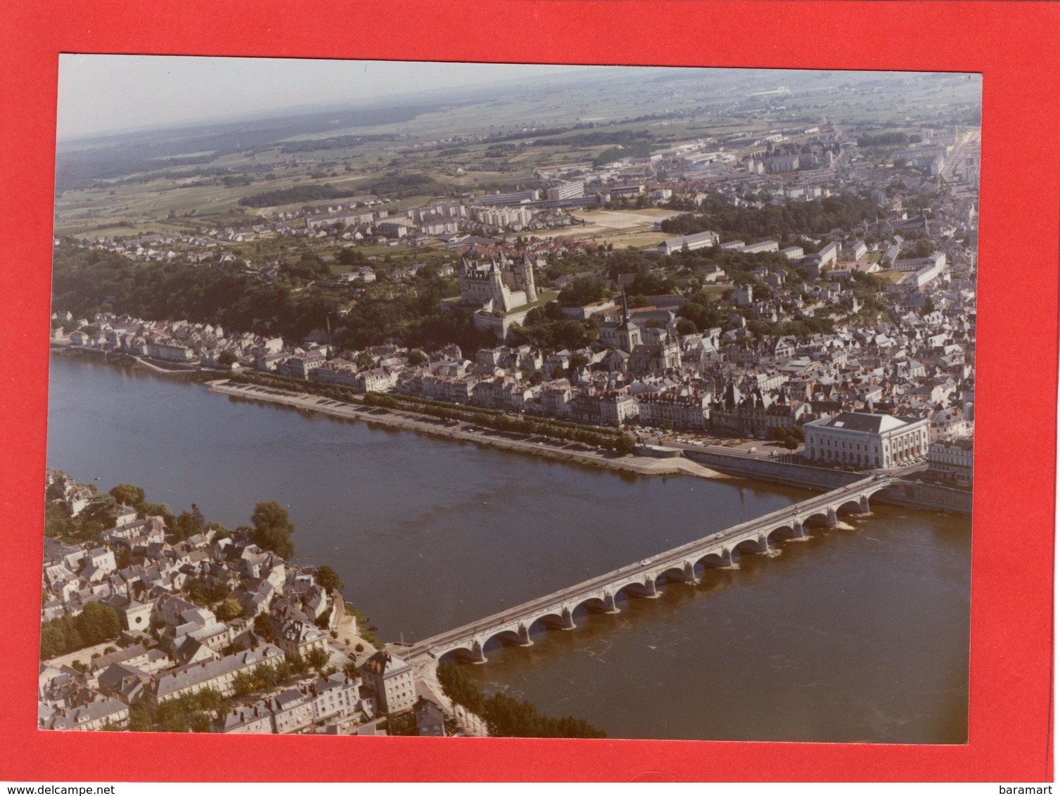 49 CHATEAU DE SAUMUR Vue Aérienne  Photo E.C.P. ARMEES - Lugares