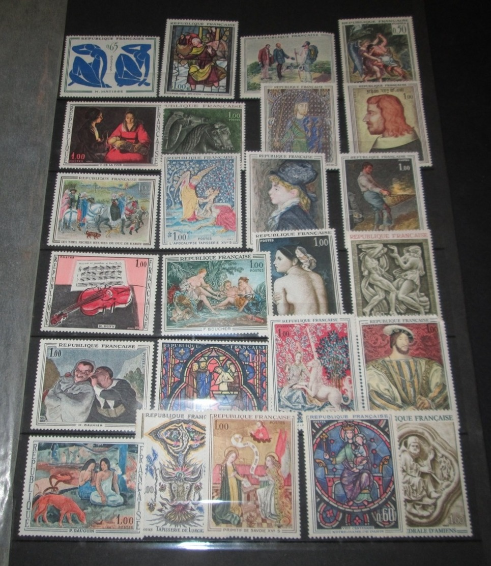 FRANCE NEUF** Lot De 25 Timbres Format Tableau - Feuilles Complètes