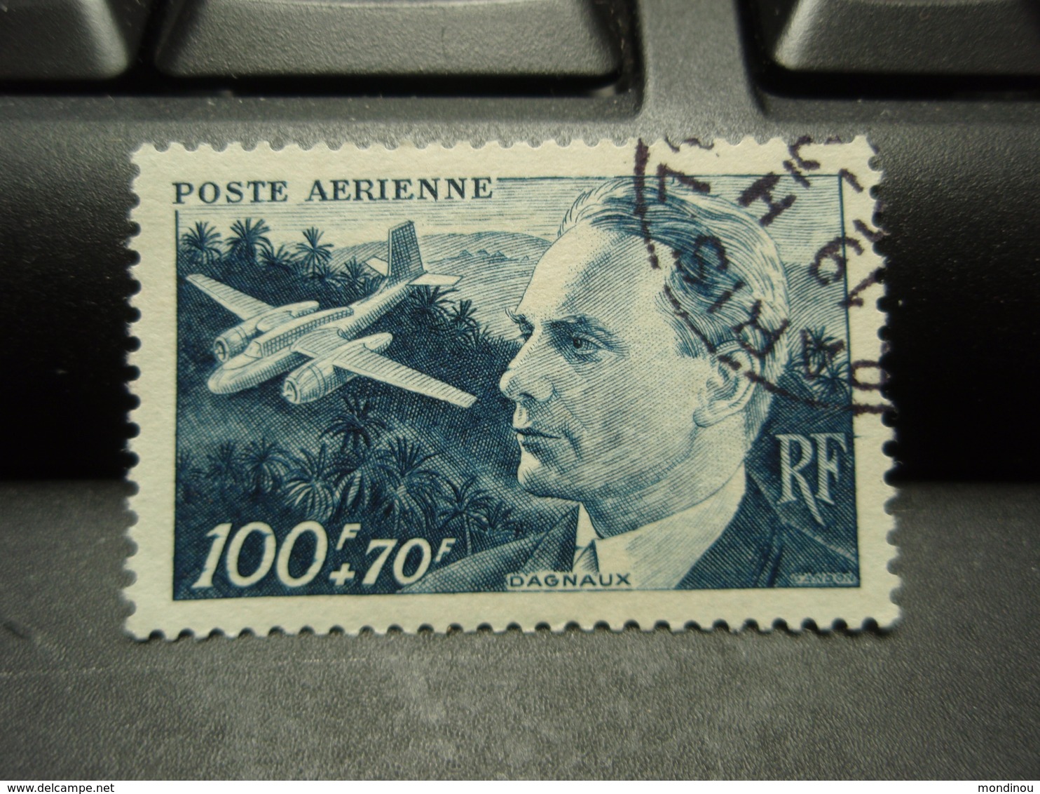 Timbre Poste Aérienne 100F + 70 F  Dagnaux - 1927-1959 Oblitérés