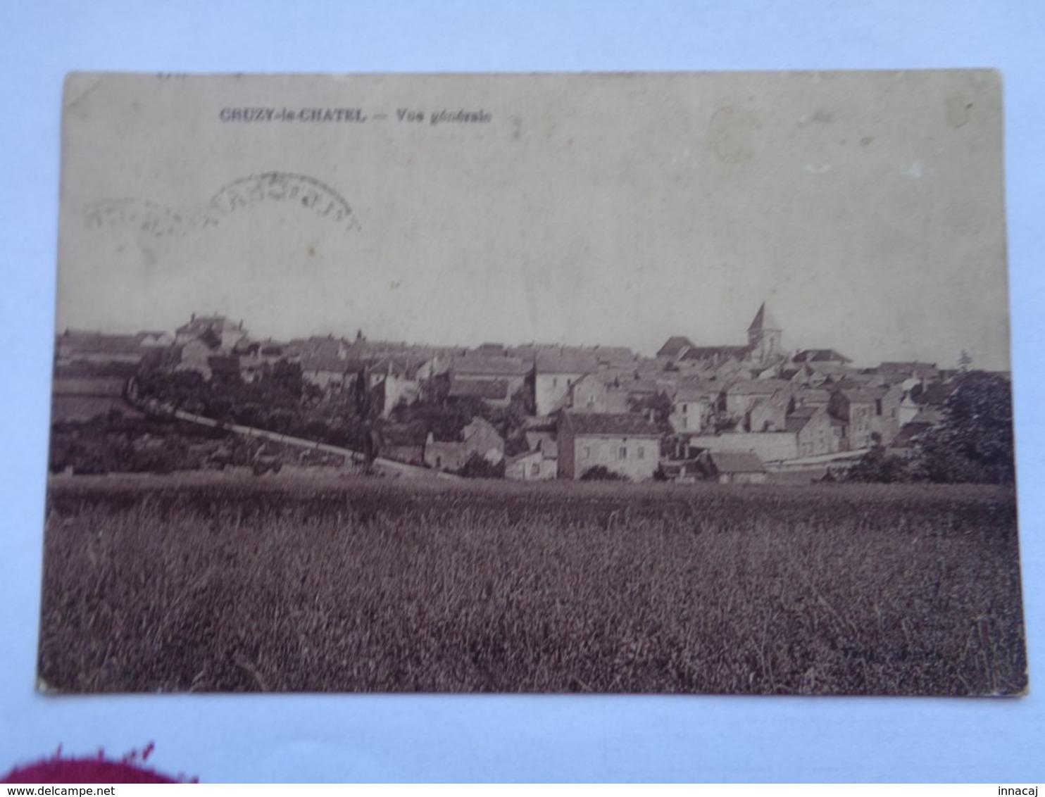 Réf: 78-10-17.        CRUZY-LE-CHATEL    Vue Générale.  ( Brunâtre ) - Cruzy Le Chatel