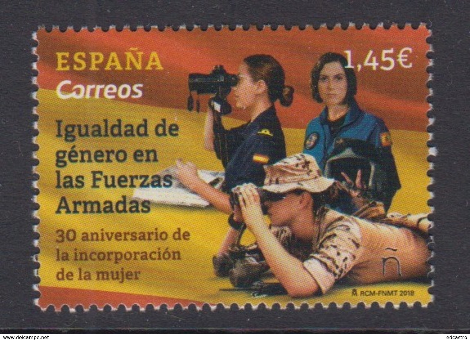 32.- SPAIN 2018 Gender Equality In The Armed Forces - Nuevos