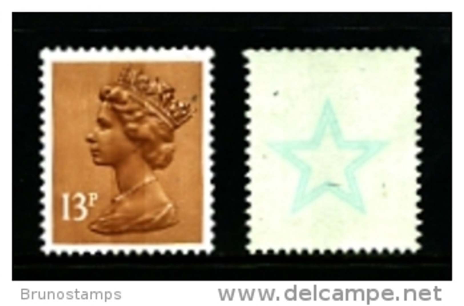 GREAT BRITAIN - 1986  MACHIN  13p.  STAR   MINT NH  SG  X900Eu - Machins