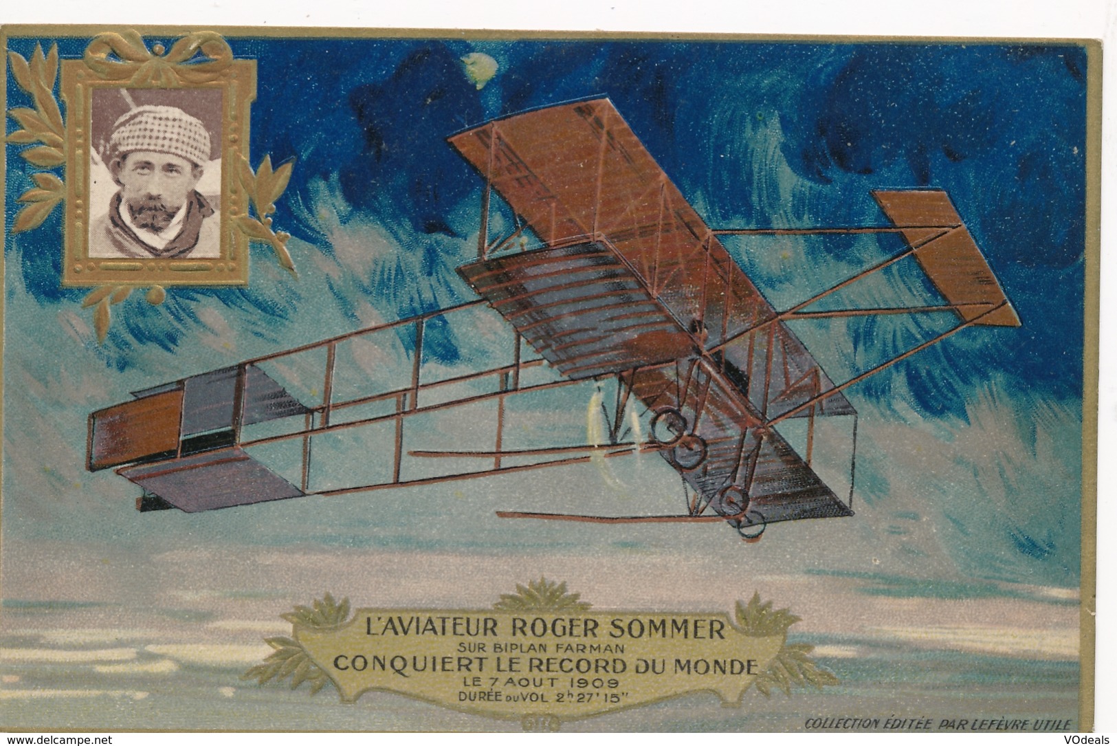 CPA - Thèmes - Aviation -1914: Précurseurs - L'aviateur Roger Sommer - ....-1914: Précurseurs