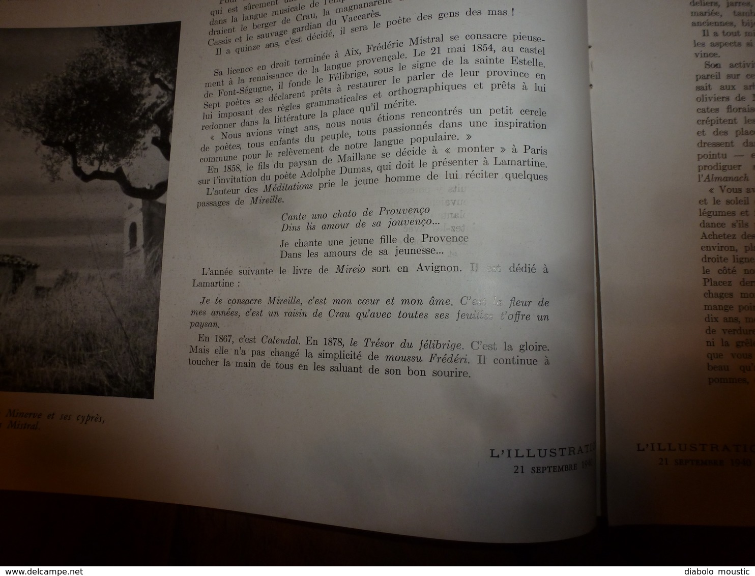 1940 L'ILLUSTRATION :Mistral Et Mireille; Alpilles; Bombardement De Londres(London);Formation Des Cadres à Sillery;etc - L'Illustration