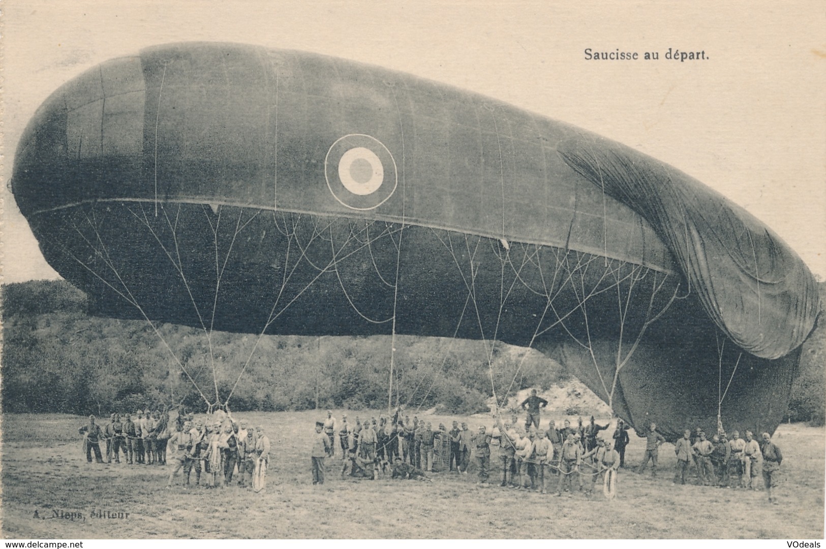 CPA - Thèmes - Aviation -1914: Précurseurs - Saucisse Au Départ - ....-1914: Précurseurs