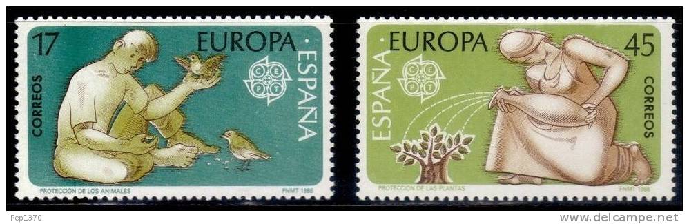 ESPAÑA 1986 - EUROPA CEPT - Edifil 2847-48 - Yvert 2461-2462 - Nuevos