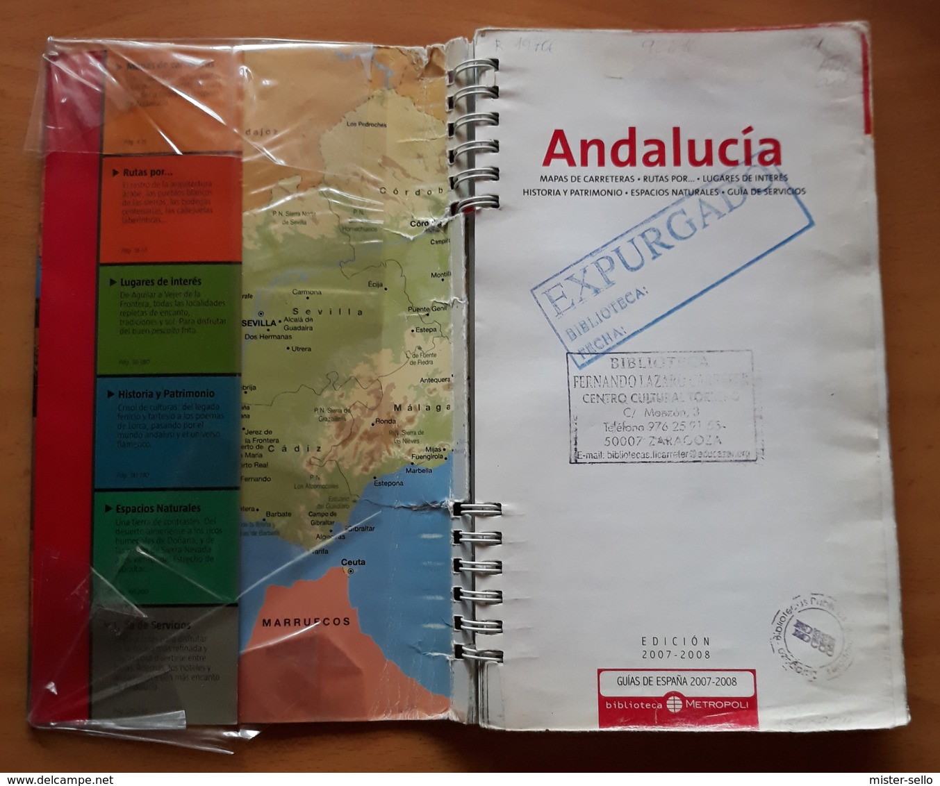 ANDALUCÍA. GUÍA TURISTICA DE VIAJE EDICIÓN 2007-2008. USADO - USED. - Dépliants Turistici