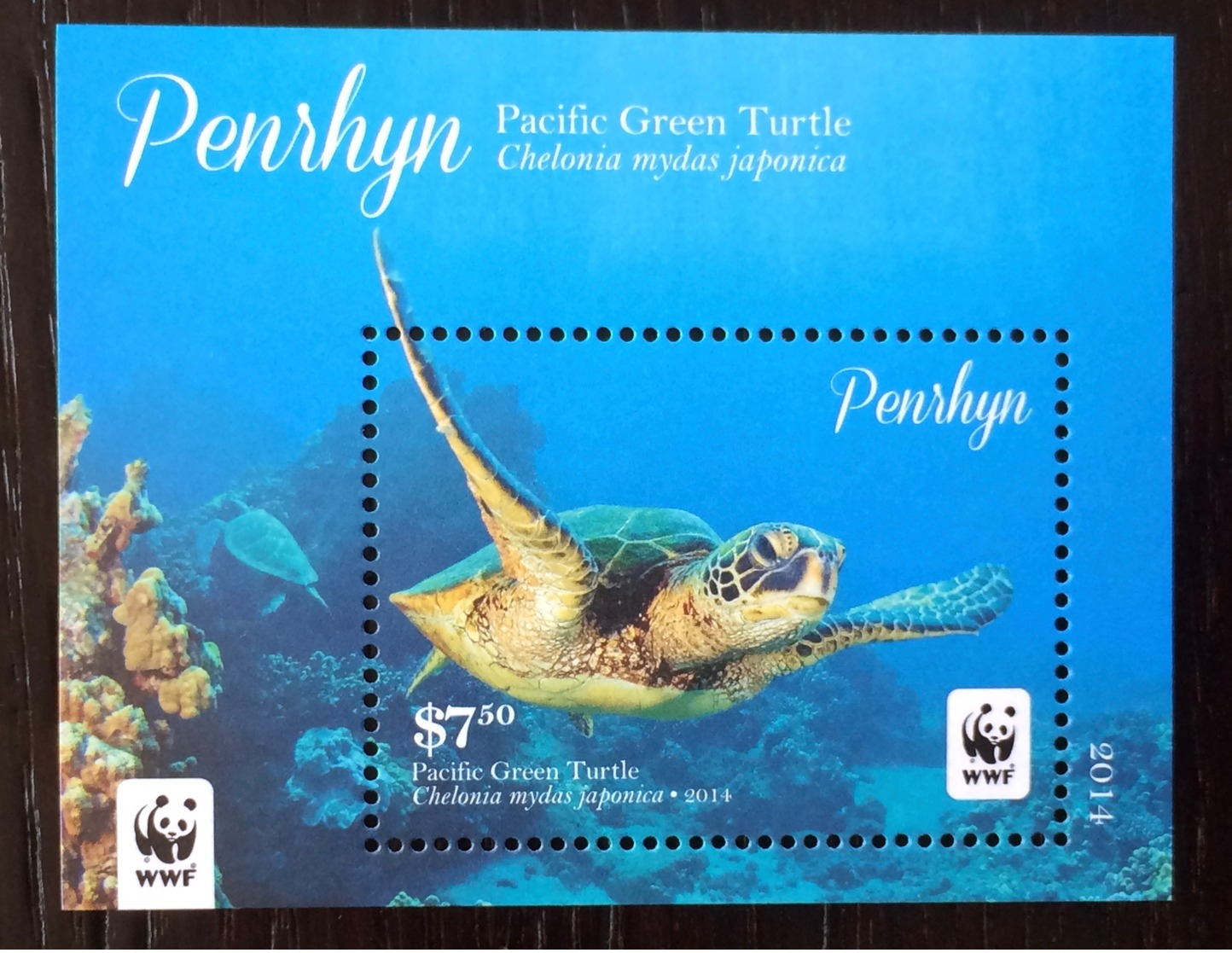 Penrhyn - Cook Islands 2014; WWF Animals & Fauna; Marine Life, Turtles; MNH /** VF; - Nuevos