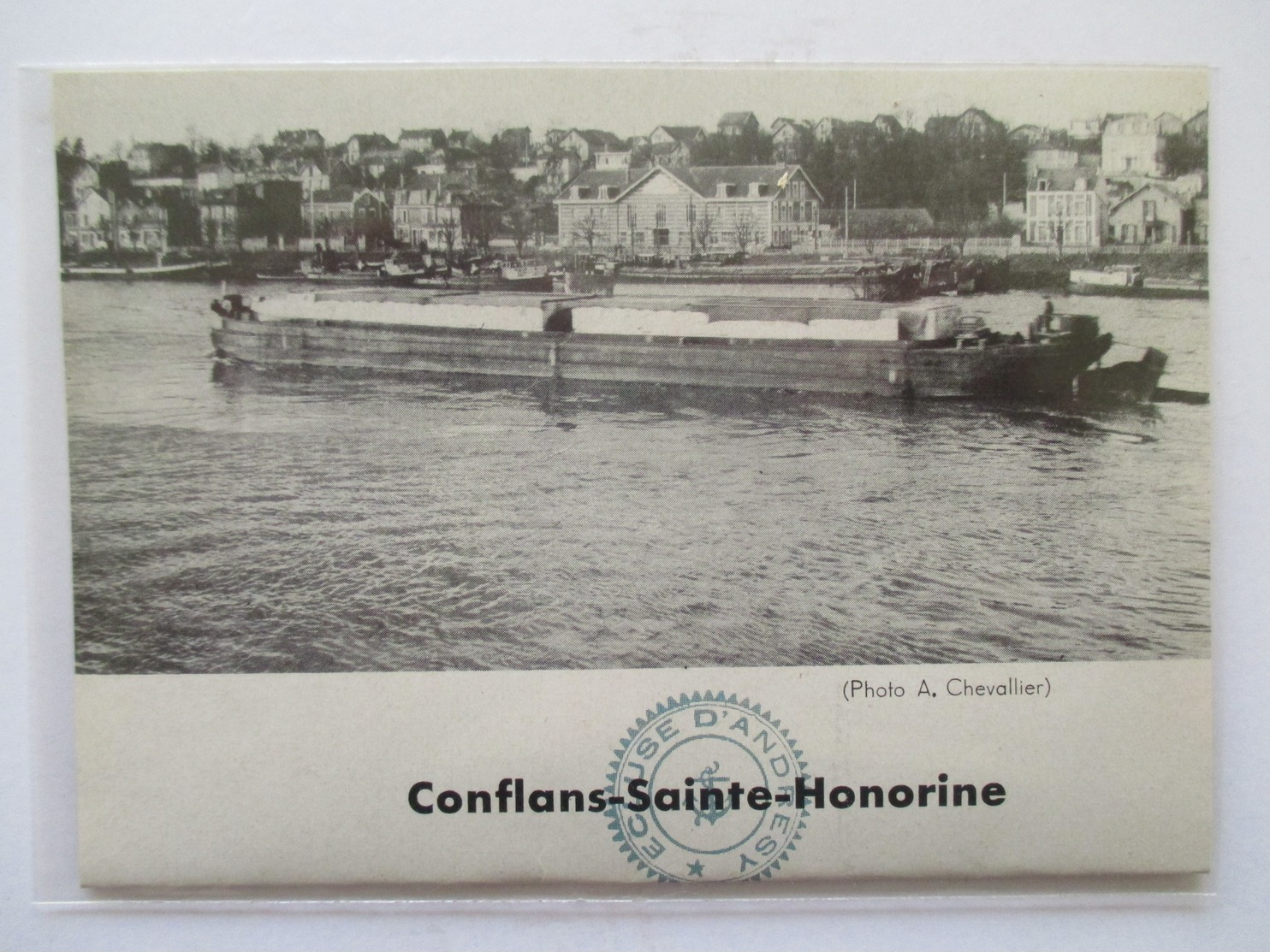 (1961)  CONFLANS SAINTE HONORINE - Péniche   -  Coupure De Presse Originale (encart Photo) - Documents Historiques