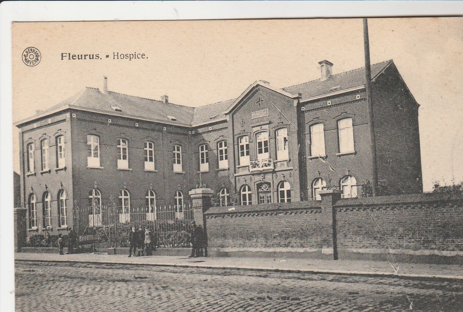 Fleurus ,  " Hospice " ,( Voir Verso : Publicité Baton Chocolat CIDA , Usine à Bois D'Haine ) - Fleurus