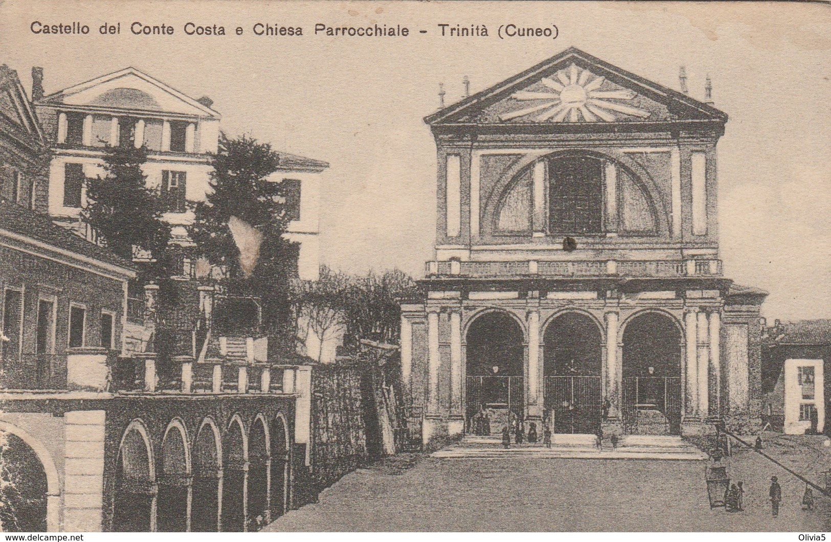 CASTELLO DEL CONTE COSTA E CHIESA PARROCCHIALE - TRINITA' - CUNEO - Cuneo