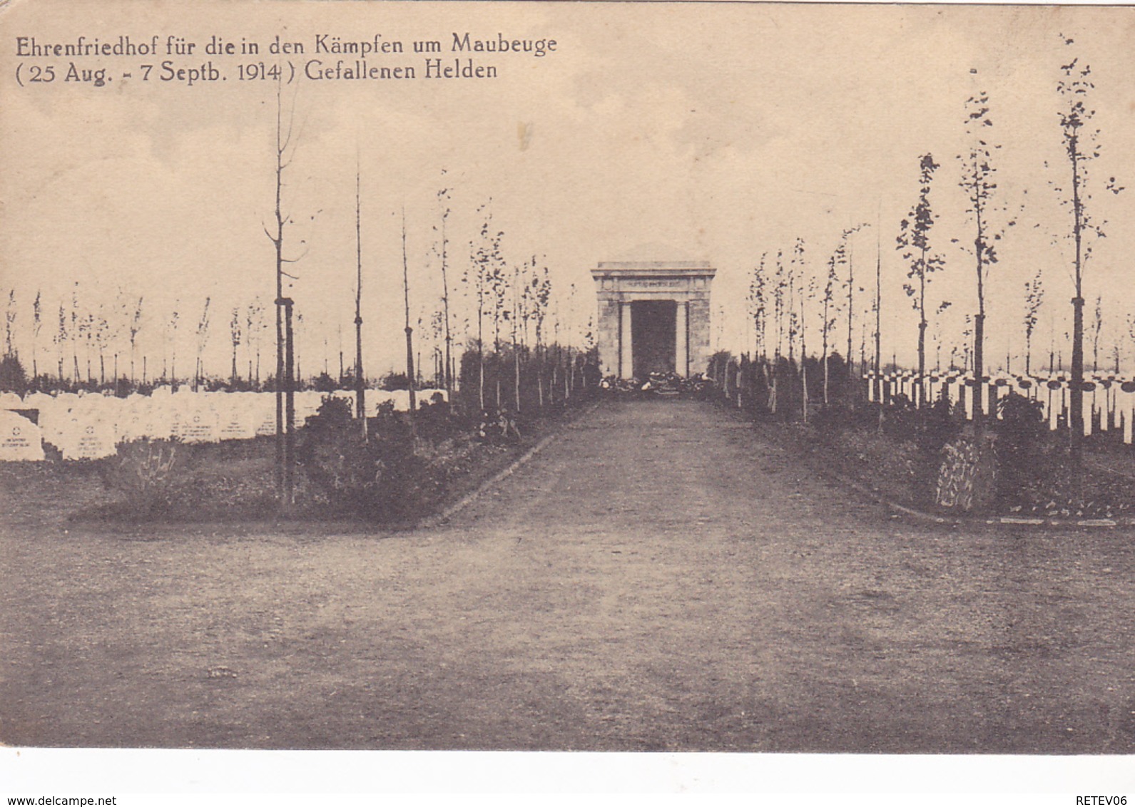 (59) - Maubeuge  Friedhof Cimetière  Carte  Allemande - Maubeuge