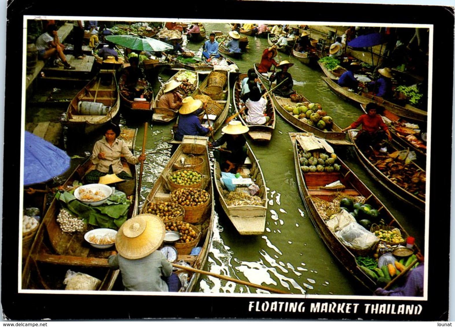 Asie THAILANDE - Floating , Market Thailand - Marché - Timbre - Tailandia