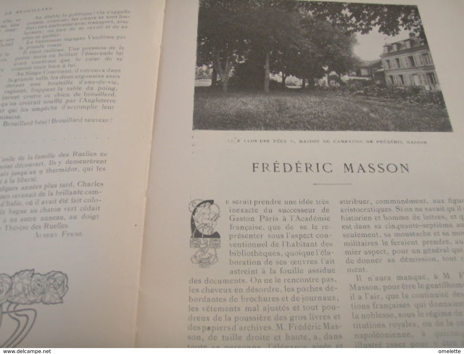 FREDERIC MASSON /ECOUEN LEGION HONNEUR/ILE ELBE /THIBET /HELENE KELLER MARC TWAIN /POMPIERS SAUVETEURS /RADIUM BECQUEREL - 1900 - 1949