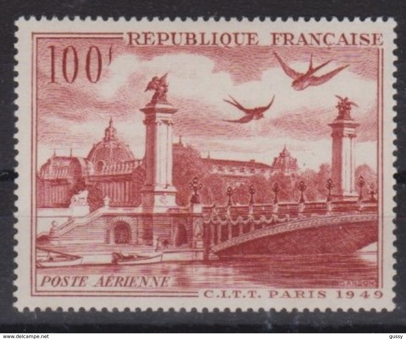 FRANCE Poste Aérienne 1949:   Le Y&T 28, Neuf** - 1927-1959 Mint/hinged