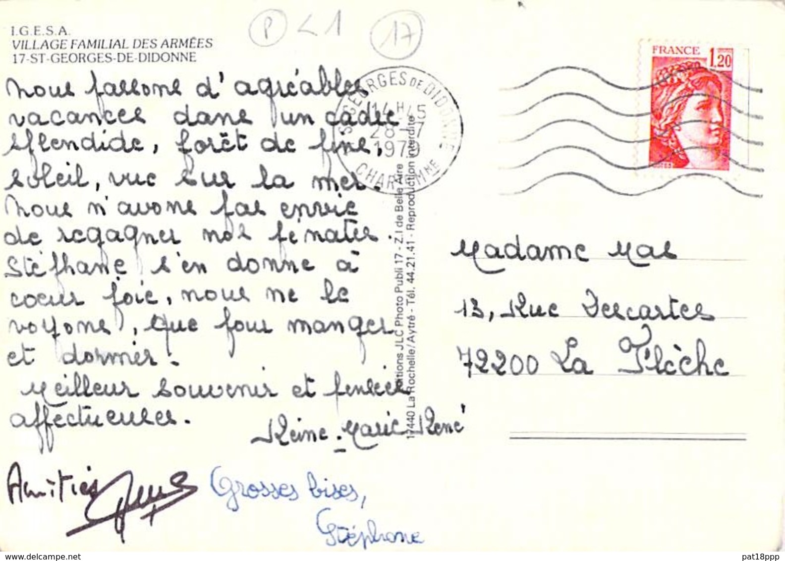 17 - ST GEORGES DE DIDONNE : I.G.E.S.A. Village Familial Des Armées - CPSM 1979 - Charente Maritime ( Militariat ) - Saint-Georges-de-Didonne