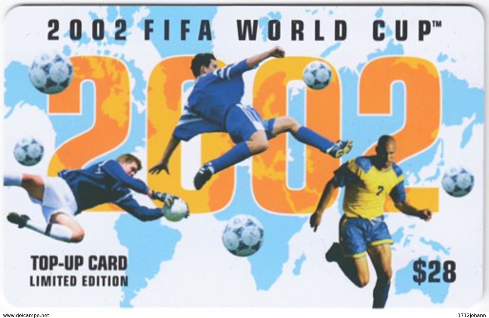 SINGAPORE B-185 Prepaid M1 - Event, Sport, Soccer, World Cup - Used - Singapur