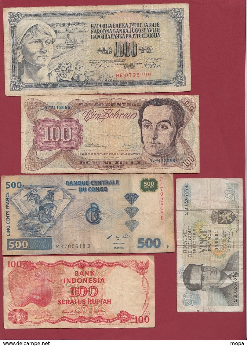 Pays Du Monde 40 Billets Dans L 'état Lot N °2 - Lots & Kiloware - Banknotes