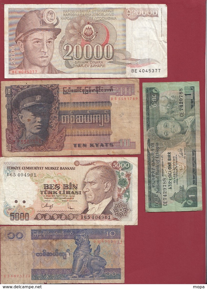Pays Du Monde 40 Billets Dans L 'état Lot N °3 - Lots & Kiloware - Banknotes