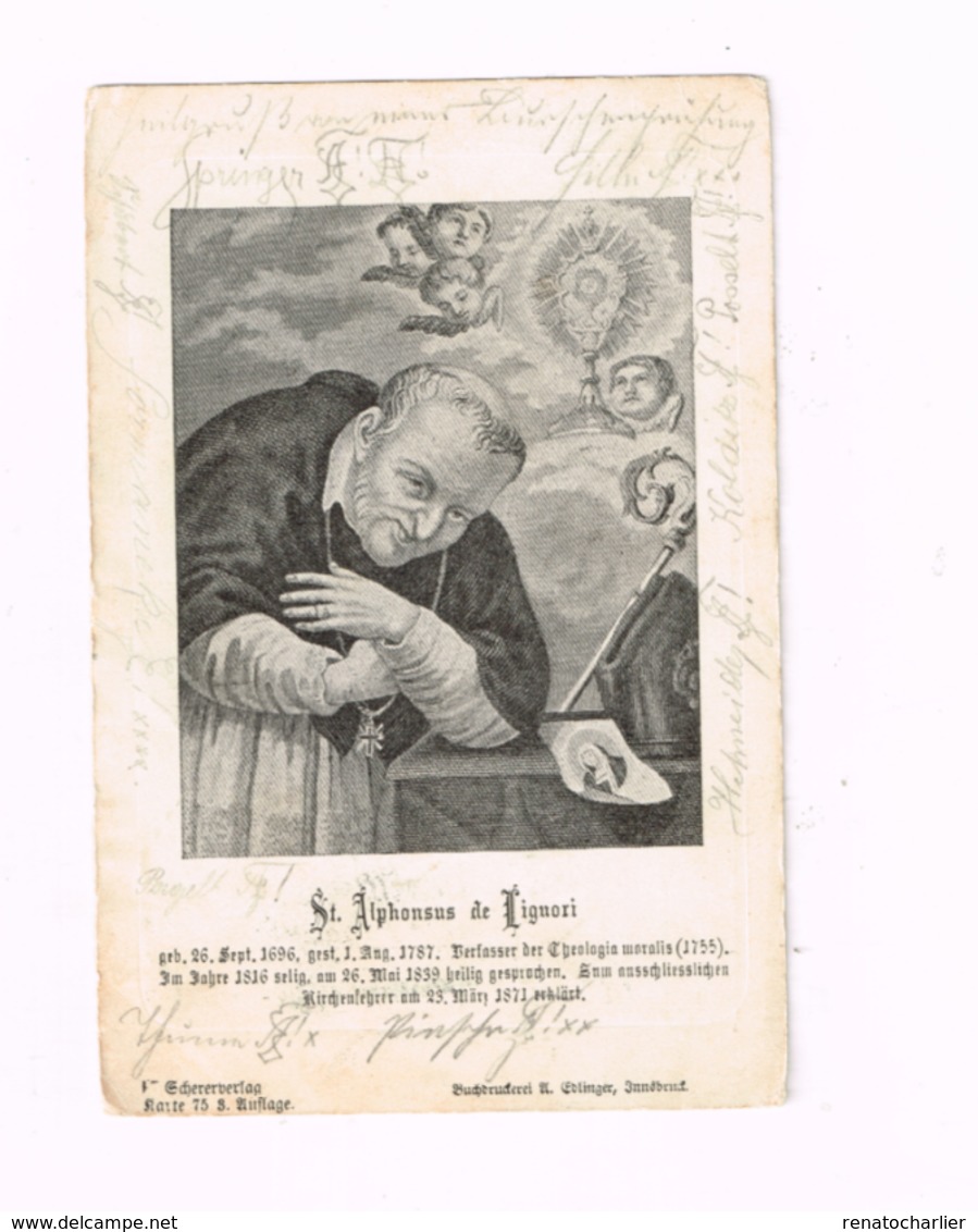 St-Alphonsus De Liguori.Expédié à Brüx. - Saints