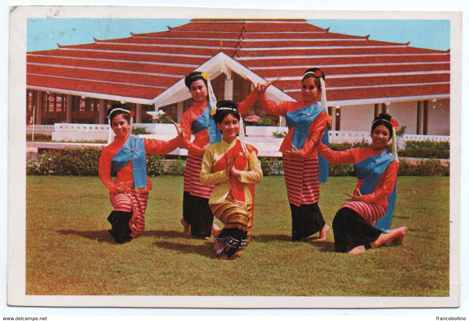 DANCE APPLYING THE FINGER NAILS- NORTH THAILAND / CIRCULATED FROM SUDAN 1978/THEMATIC STAMPS-ARAB POSTAL UNION - Thaïland