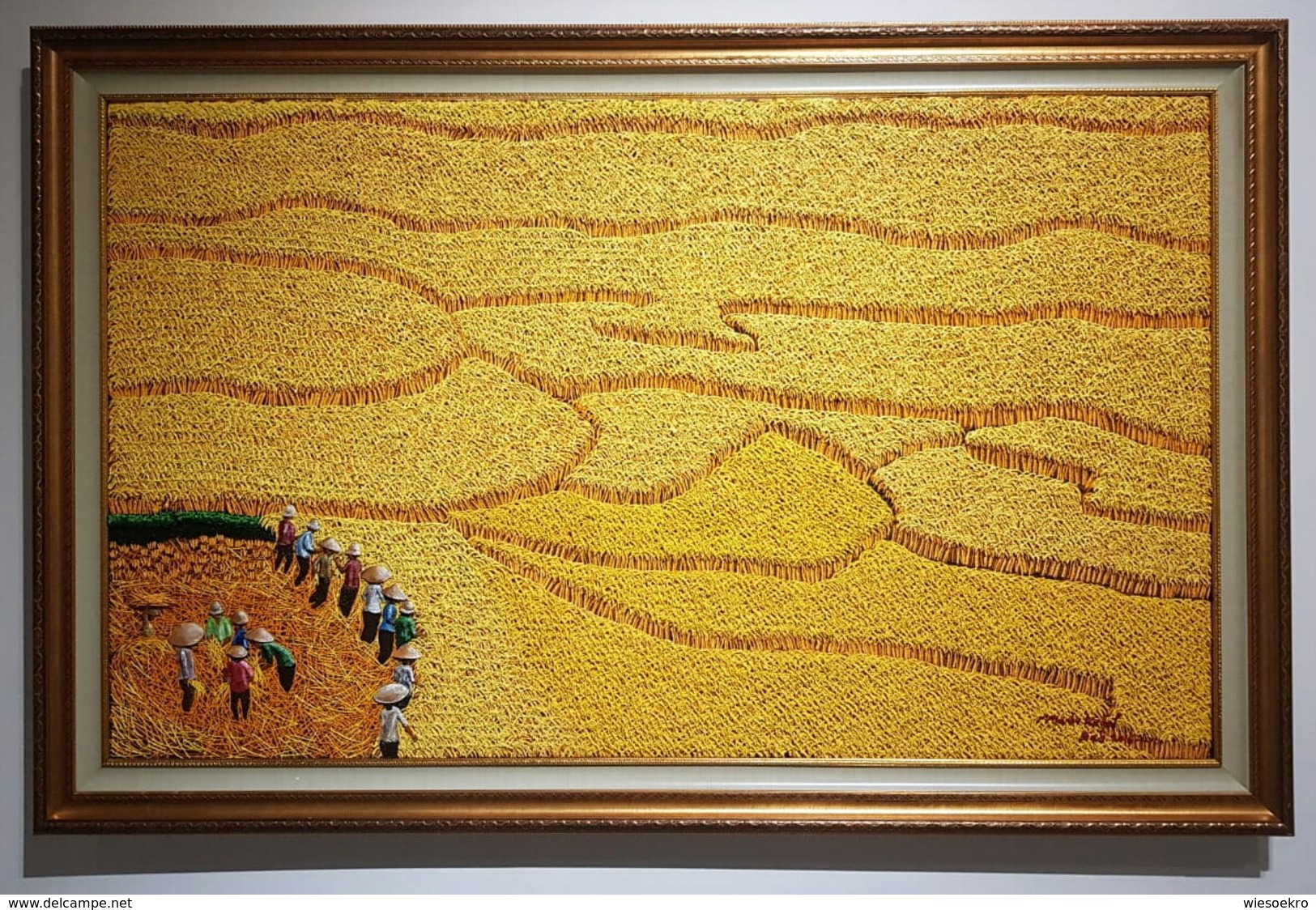 Golden Harvest, Original By Deceased Famous Painter, Made Kedol Subrata, Bali - Oils